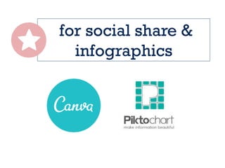 for social share &
infographics
 