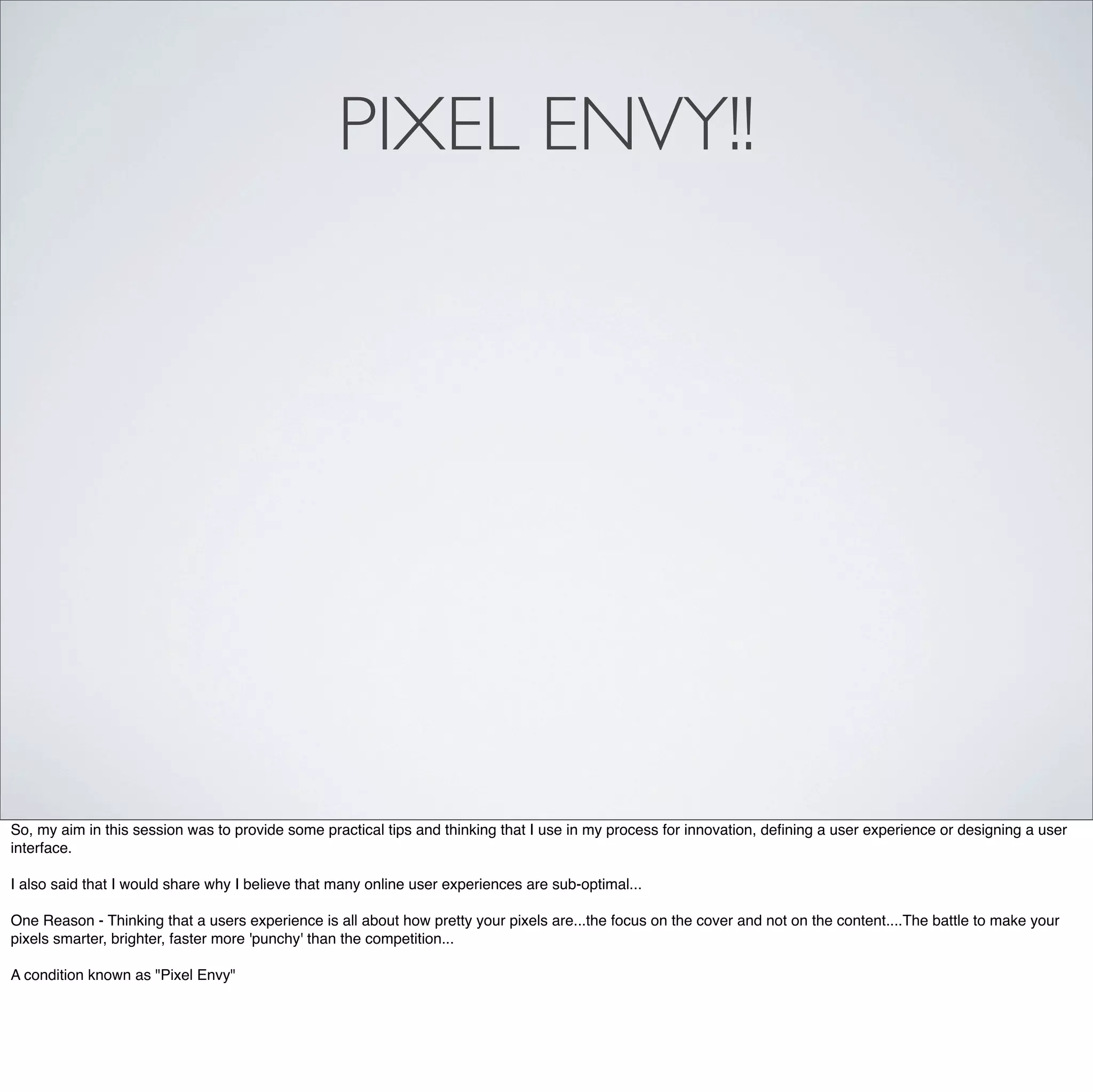 Pixel Envy
