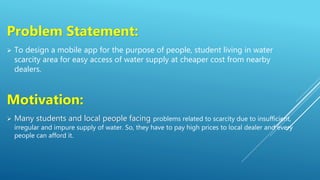 Software Prototype of water distribution app | PDF