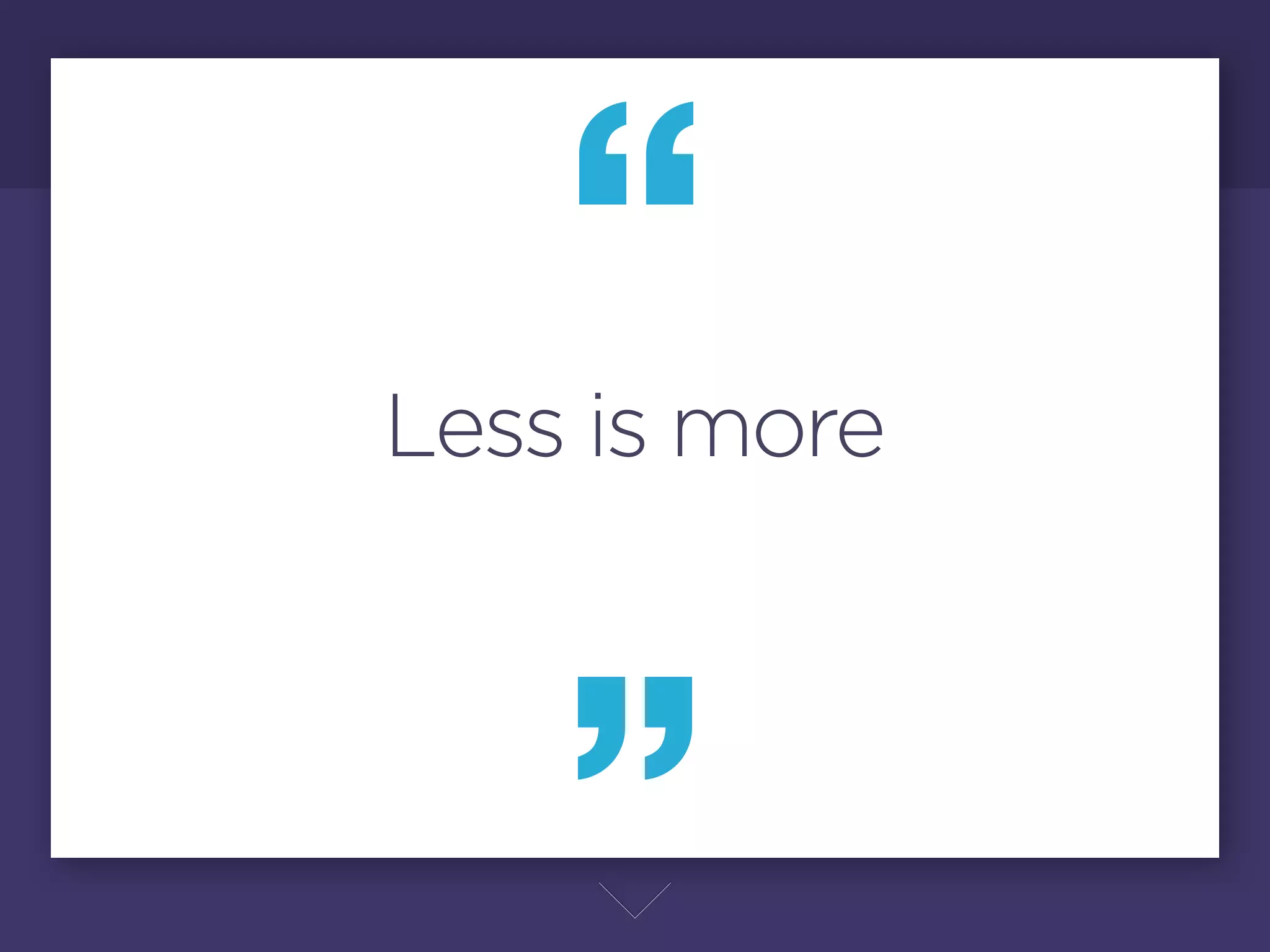 Less is more

          No hay que olvidar que todo gira en torno a un balance de
          detalles, y consistencia en el estilo. Un sitio puede ser simple o
          complejo, pero al diseñar nunca hay que olvidar lo que Mies Van
          der Rohe nos decía: Less is More.
          Un sitio con elementos innecesarios es confuso, incluso debe ser
          como dicen en la moda: Cuando terminas de arreglarte al ﬁnal
          quitate un accesorio. Con el diseño web también tendemos a
          exagerar mucho en elementos y detalles, cuando te brincas al lado
          opuesto y el diseño es muy cargado de detalles pierdes la armonía
          y usabilidad. A veces un verdadero reto es hacer algo sencillo en
          vez de tantos detalles. Nunca está mal ser muy obsesivo con ello.
 
