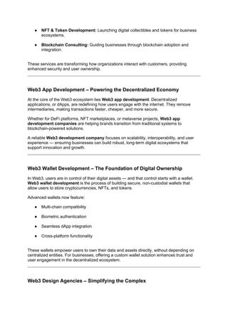 Web3 Wallet Development – The Gateway to Digital Ownership | DOCX