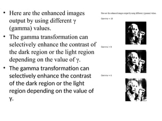 Pixel Transforms in computer vision and its applications | PPTX