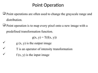 Pixel Transforms in computer vision and its applications | PPTX