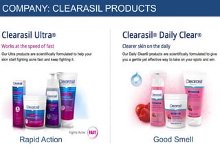 COMPANY: CLEARASIL PRODUCTS

Rapid Action

Good Smell

 