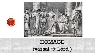 HOMAGE
(vassal  Lord )
 