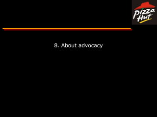 8. About advocacy