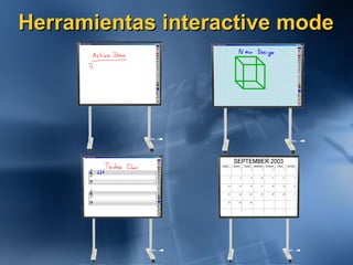 Herramientas interactive mode 