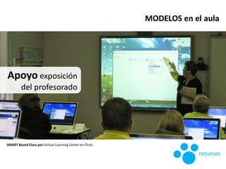 Apoyo exposición
del profesorado
SMART Board Class por Virtual Learning Center en Flickr
MODELOS en el aula
recursos
 