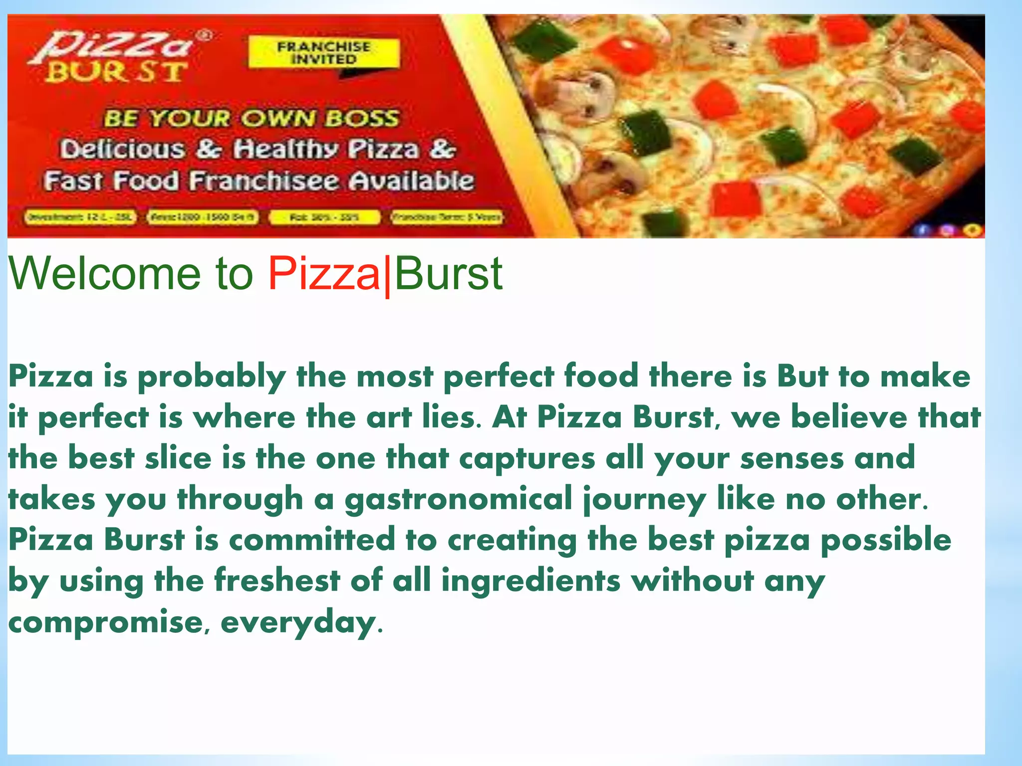 Pizza burst ppt | PPTX | Food Industry | Industries