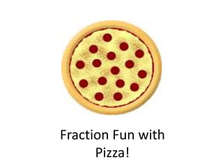Fraction Fun with
      Pizza!
 