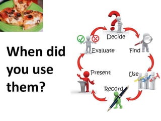 When did
you use
them?

 