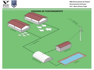 MBA Gerenciamento de Projetos
                           Gerenciamento do Escopo
                           Prof. : Marco Antonio Coghi


ESQUEMA DE FUNCIONAMENTO
 