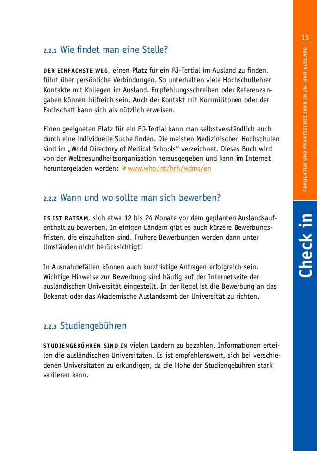 Broschure Famulatur Und Praktisches Jahr Im In Und Ausland 3 Auf