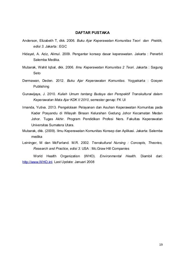 Format Pengkajian Keperawatan Komunitas