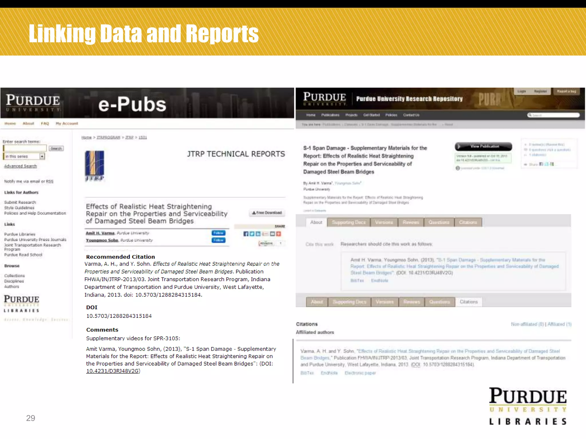 Linking Data and Reports

29

 