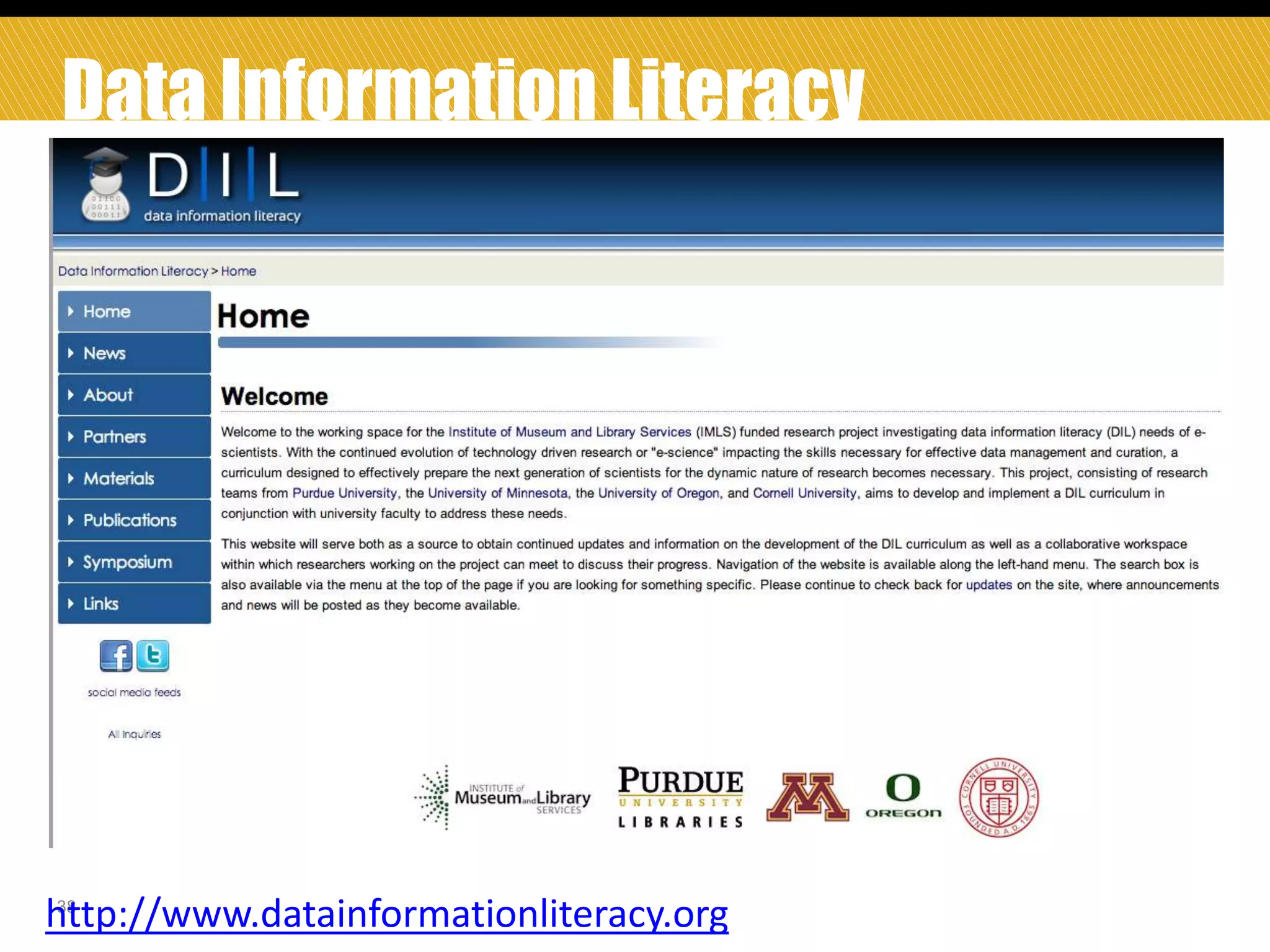 Data Information Literacy

38
http://www.datainformationliteracy.org

 