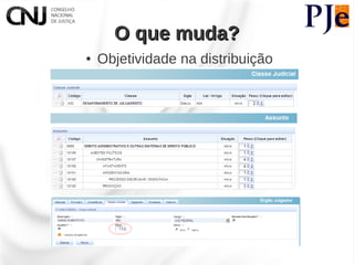 O que muda?
●   Objetividade na distribuição
 