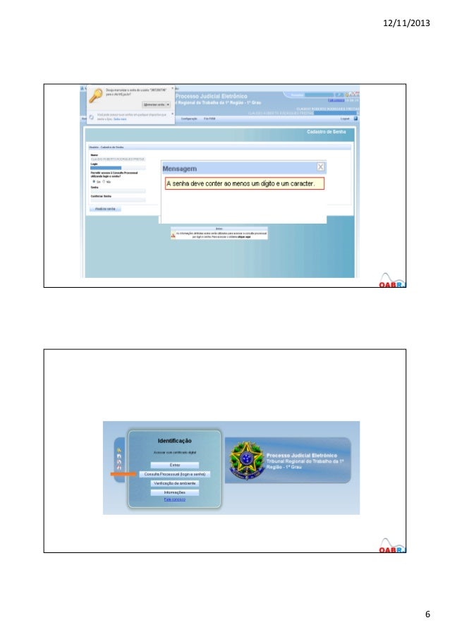 pje jt consulta processual por login e senha
