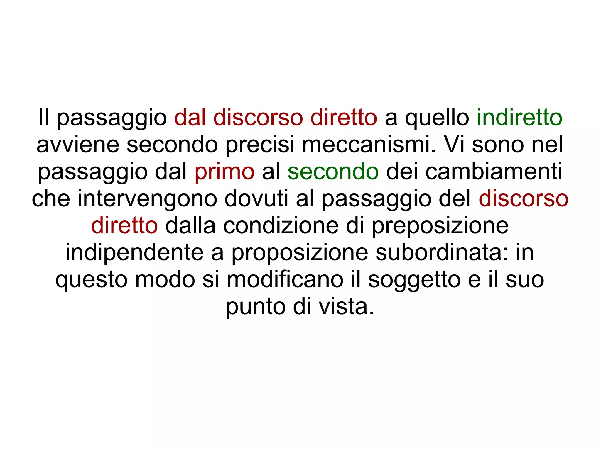 Pjetri, discorso diretto e indiretto modulo 16 attività 1 | PPT