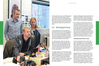 By Patrick Sanwikarja




     On the last Scrum day, you definitely want         Ideally, backlog grooming is done daily, but
     to do the daily product review with the            at least once a week. Like cleaning your
     whole team. Then, what the stakeholders            house, frequent short sessions are better
     get to see will hold no surprises for anyone.      than an occasional long grooming session.
     This is also the opportunity to spot those
     last flaws and clean them up before the            Also, ideally try to estimate as many sto-
     demo.                                              ries as possible within 5 minutes. It’s not
                                                        necessary for each backlog item to be writ-
                                                        ten at user story level. They can also be ep-
     5.4      Backlog grooming                          ics (as described in the previous chapter).
                                                        But remember: when estimating epics,
     The founders of Scrum advise teams to              don’t do it as thoroughly as you would dur-
     spend 5% of their time on “backlog groom-          ing a sprint planning. Keep estimates quite
     ing.” This means discussing the backlog            rough. Do this by multiplying the numbers
     with the PO, determining high priority sto-        on the Planning Poker cards by 10: so 2
     ries, and making sure they’re well written.        stands for 20, 5 stands for 50, and so on.
     The PO is responsible for this happening —
     but obviously needs the team’s help.               Handling complex stories or epics

98   For small projects, most if not all user           For more complex stories or epics, sep-         99
     stories may have already been defined in           arate “sizing sessions” can be organized.
     Sprint 0. In this case, backlog grooming           Call in specialists from outside the team.
     may simply mean detailing user stories;            (They may join the team once the user sto-
     or combining stories, if that makes more           ries end up in a sprint) Discuss what you
     sense; or even eliminating stories that            want to achieve with a story or an epic. The
     prove to be obsolete.                              specialists can help detail the user story
                                                        and come up with various solutions.
     For larger projects, user stories are being
     developed continuously. In this case, back-        A good practice is to come up with three
     log grooming may also include discussion           different versions, or “flavors,” of a story
     of the newly added stories and getting             solution: solutions that may differ in com-
     a sense of how to realize them. The PO             plexity. We call them “light,” “medium,”
     needn’t always do this with the whole team         and “deluxe.” The light version is the most
     and may choose to invite just the leads            minimal solution you can think of. As sim-
     from each discipline.                              ple as using the CMS for example, which
                                                        requires no programming at all. It may not
 