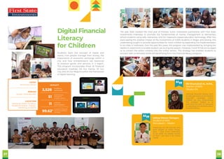 37 38
Students learn the concept of needs and
wants, how people manage their money, the
importance of economic exchange wi...