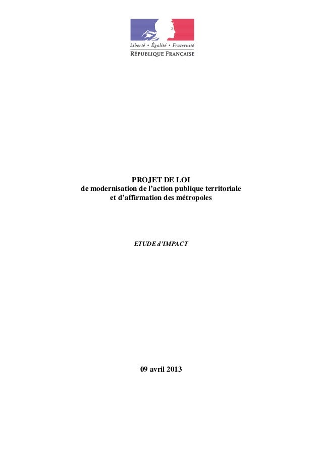Loi De Metropolisation Etude D Impact Loi De Metropolisation Etude D Impact