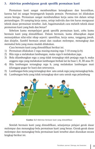 Dibawah Ini Adalah Gerakan Memukul Bola Dalam Permainan Kasti Kecuali Pjok bab 2