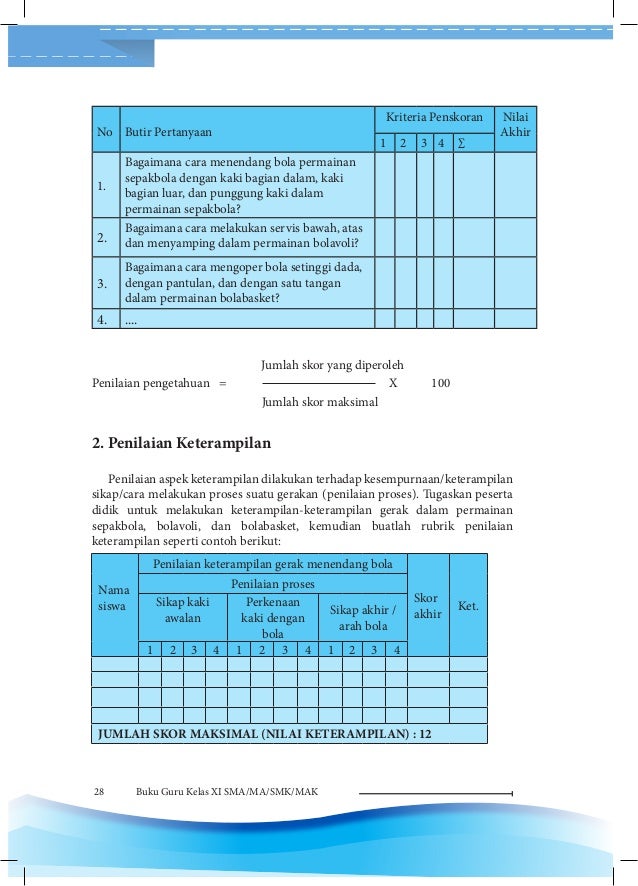 Pjok bg sma kelas xi kurikulum 2013_[blogerkupang.com]