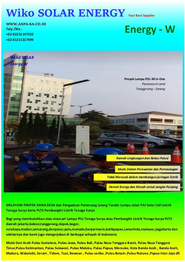 Lampu Jalan Pju Tenaga Surya Medan Telp 082231197352