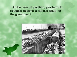 Post Partition Problems of Pakistan