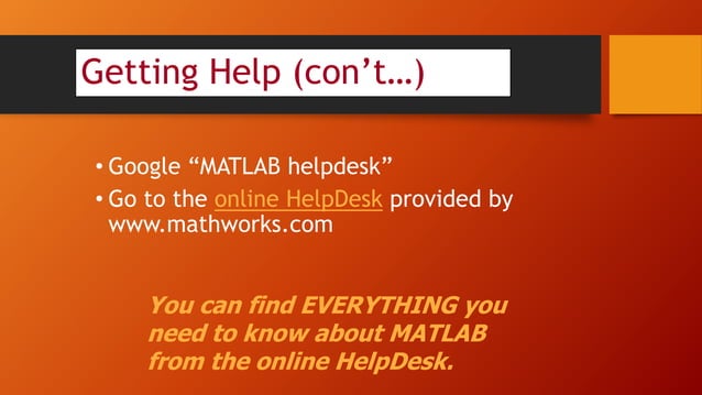 Basic matlab and matrix | PPTX | Computing | Technology & Computing