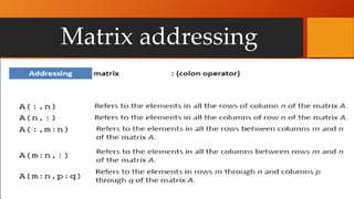 Basic matlab and matrix | PPTX