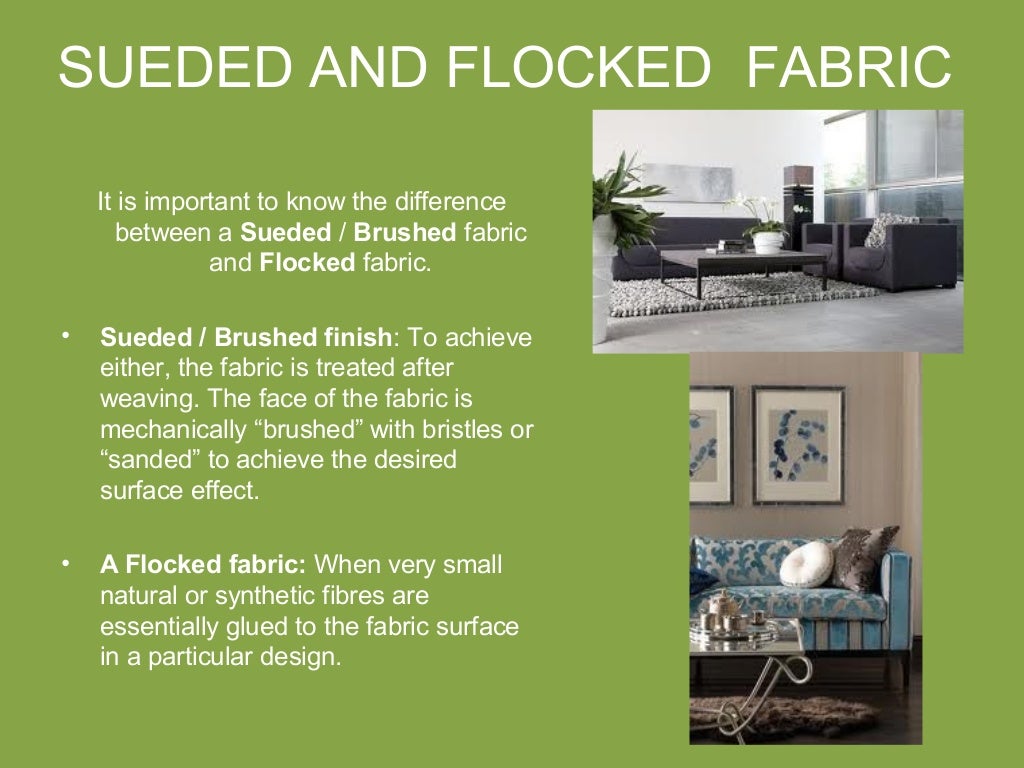 RESEARCH & APPLY SOFT FURNISHINGS