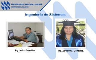 Ing. Nairo González Ing. Zamantha González.
 