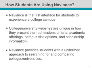 NSI 2014: Beyond E-mails, Brochures, and Fairs: Reaching Students through Naviance