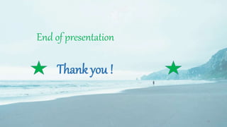 End of presentation
Thank you !
18
 
