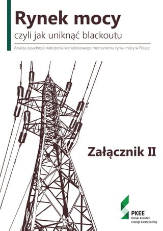 Rynek mocy
czyli jak uniknąć blackoutu
Analiza zasadności wdrożenia kompleksowego mechanizmu rynku mocy w Polsce
Załącznik II
 