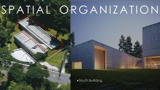 South Buillding
SPATIAL ORGANIZATION
 