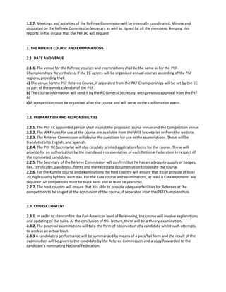 PKF REFEREE COMMISION RULES | PDF