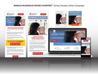 RONALD McDONALD HOUSE CHARITIES
®
: Giving Tuesday Online Campaign
 