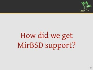 pkgsrc on MirBSD