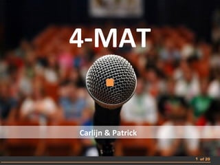 4-MAT


Carlijn & Patrick

                    1 of 20
 