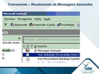 Treinamento – Recebimento de Mensagens Assinadas
 