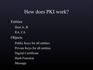PKI Architecture Used for protecting the documents. | PPT