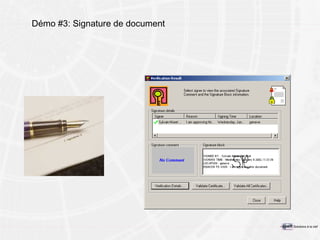 Démo #3: Signature de document 