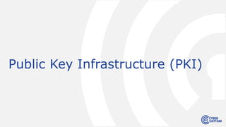 Public Key Infrastructure (PKI)
 