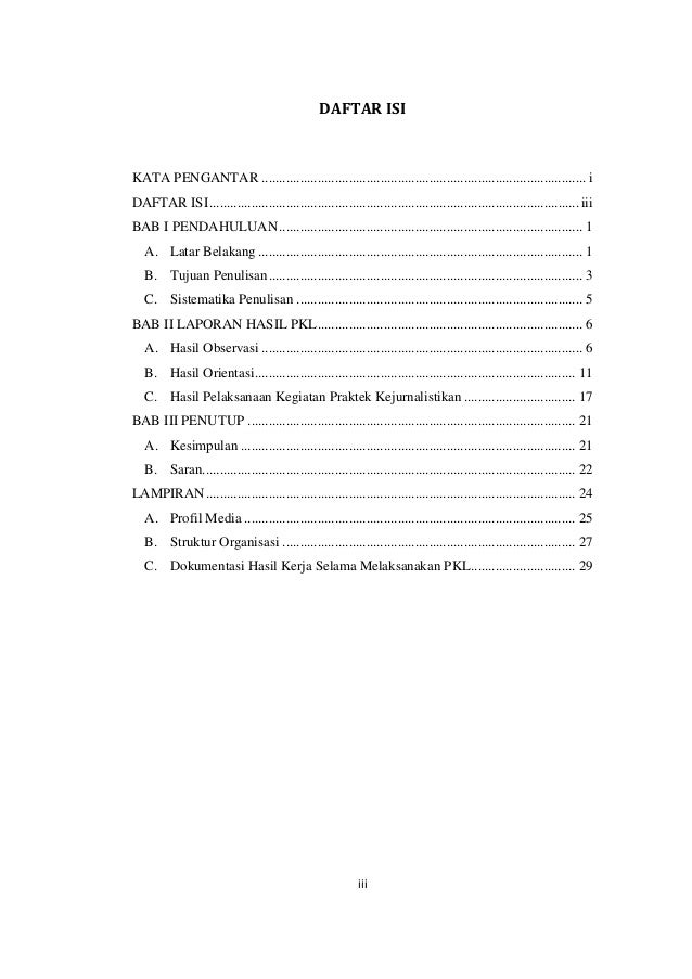 Laporan Praktek Kerja Lapangan KPI UIKA 2014