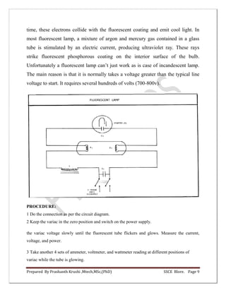 Basic Electrical Engineering Lab Manual 2018 cbcs scheme VTU | PDF