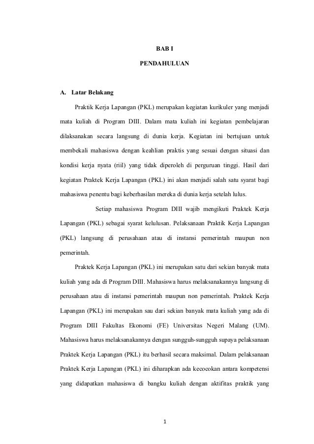 Pkl Bab 1