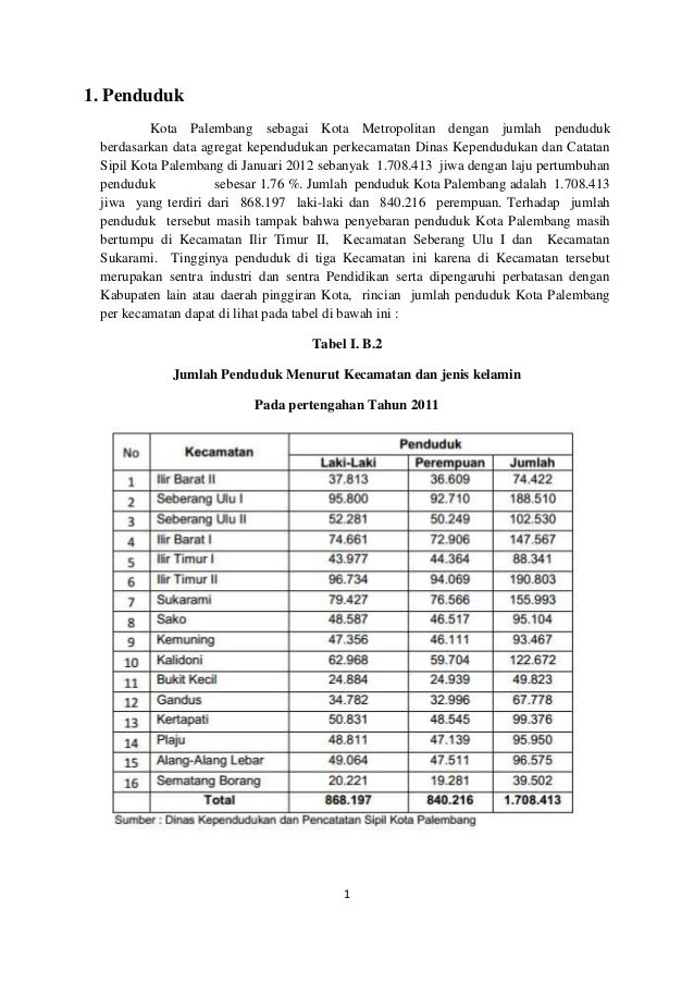 data penduduk palembang data penduduk palembang
